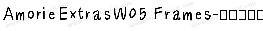 AmorieExtrasW05 Frames字体转换